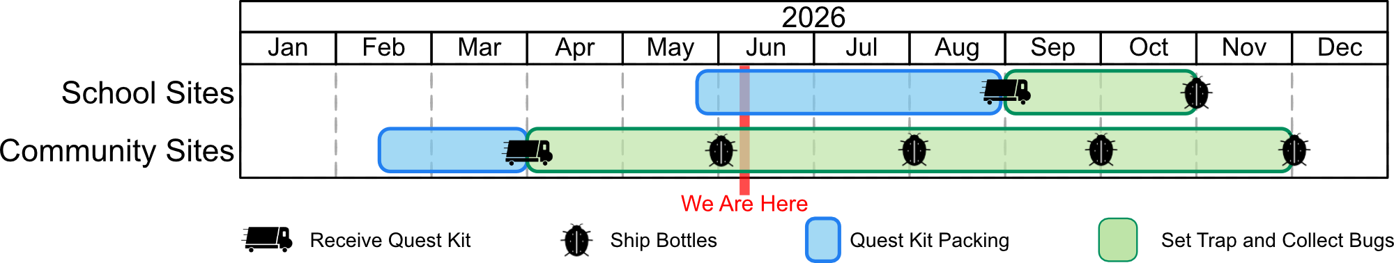 roll out time line june